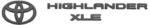 Toyota Genuine Blackout Emblem Overlay Kit – 2020-2024 Highlander AWD XLE, PT948-48202-02