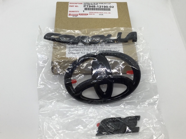 NEW Gloss Black OVERLAY EMBLEM Ft 2020-2025 TOYOTA COROLLA LE PT948 - Foto 9