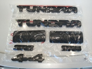 5PCS 3D GLOSS BLACK EMBLEMS OVERLAY KIT 2014-2021 for TUNDRA