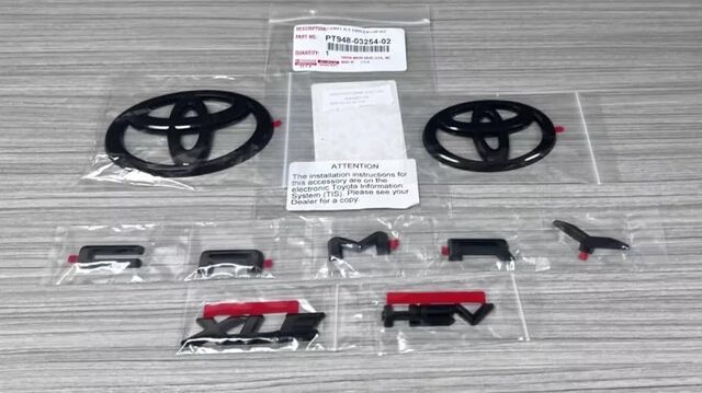 PT948-03254-02 - Genuine Toyota 2025 + Camry XLE Gloss Black