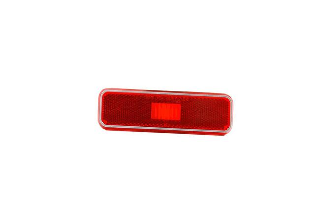 RED Rear Side Marker Lens Set With Black Trim For VW T2 Transporter Bus 1976-1979