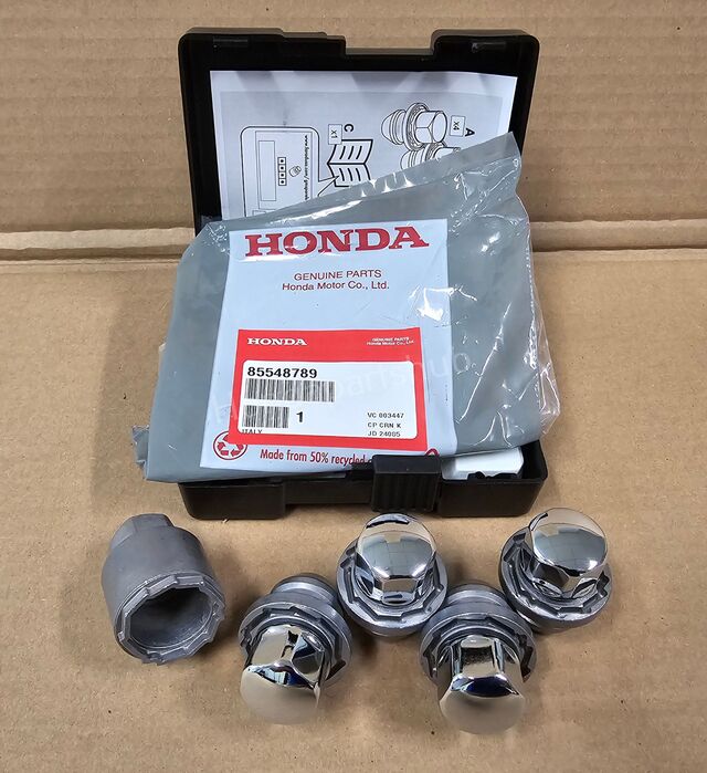 2024 Genuine Honda Prologue Chrome Wheel Lock Set | 85548789