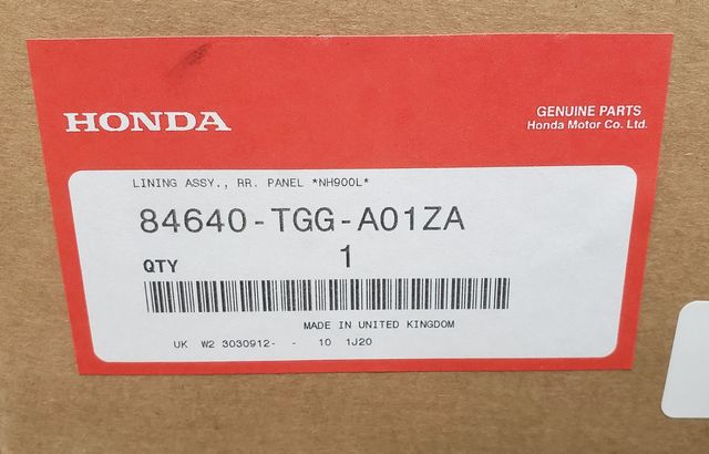 2017-2021 Honda Civic 17-21 Honda Civic Hatchback Rear Panel
