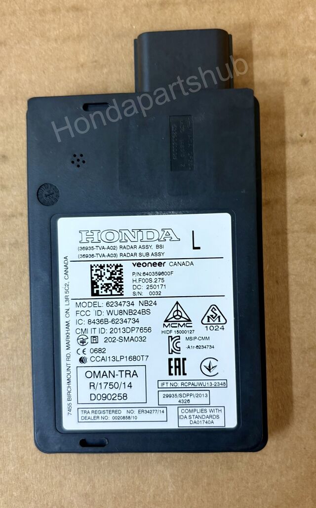 2020 Honda Accord 18-20 Honda Accord Left (driver) Blind Spot