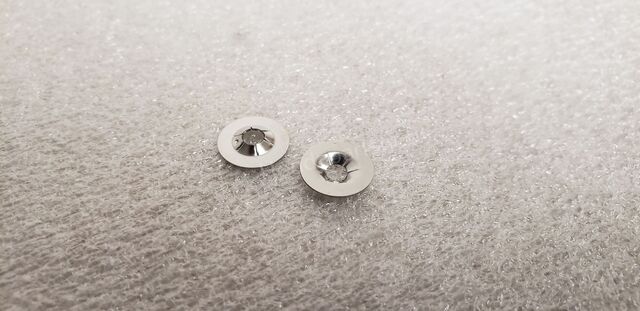 Qty 2 x OEM Honda Emblem Retainer Clips - Push Nuts Clip (3MM