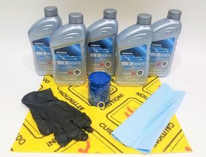 Honda Genuine 10W-30 Full Synthetic Oil Change Kit w/A02 Filter & Drain Washer