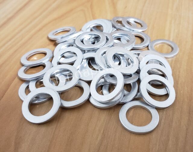 100 PCS 14MM Oil Drain Plug Crush Washers For Honda & Acura - Aluminum Gasket 94109-14000 2 thumbnail image