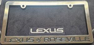 Lexus Of Roseville Plastic Chrome License Plate Frame