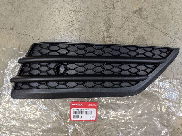Genuine Honda Pilot Front Right Bumper Trim Tg7 A10 16 18 Ebay