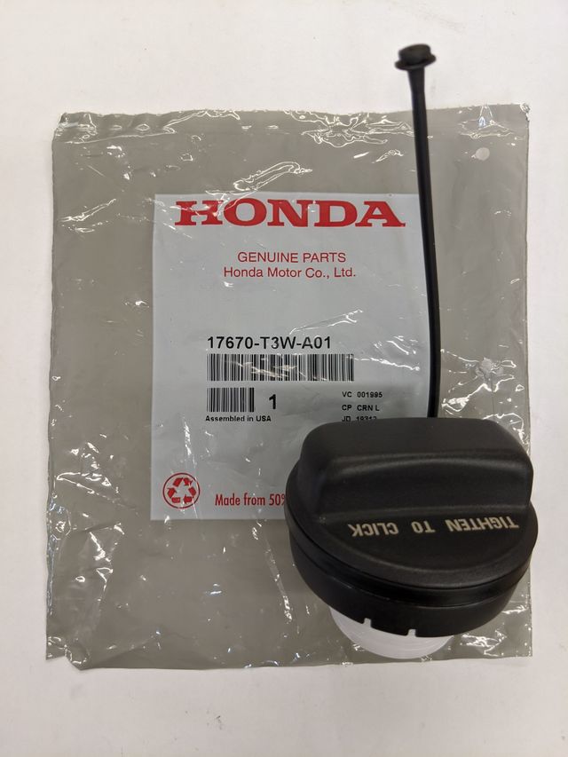 Gas Fuel Filler Tank Cap Genuine OEM 17670-T3W-A01 for Acura Honda Accord Civic