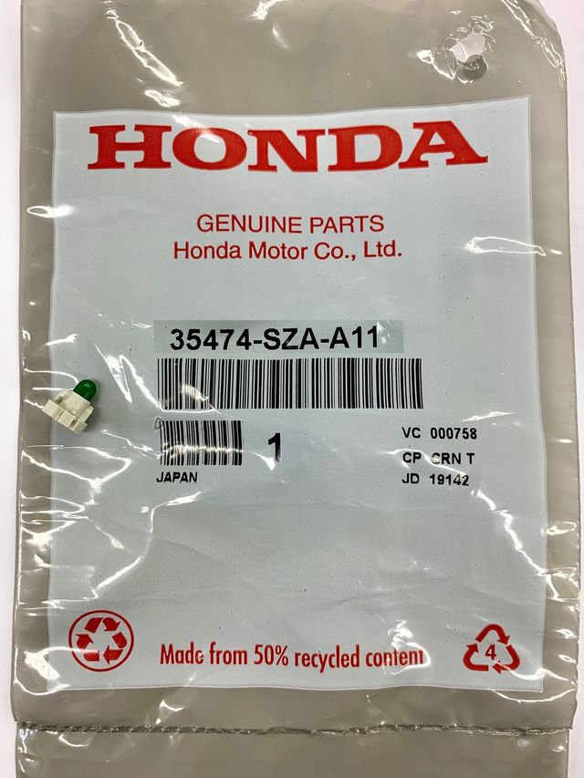 PAA 　ピンバッジ　A011 Genuine Honda Blind Spot Switch Bulb B 35474-SZA-A11