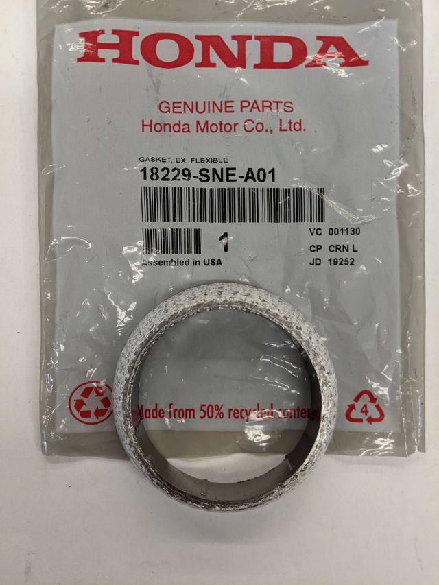 ダイヤのA 1〜29. Genuine Honda Exhaust Pipe Gasket 18229-SNE-A01 | eBay