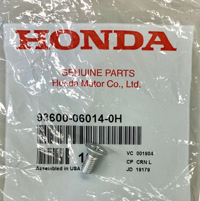 4x Honda Acura Disc Brake Rotor Screw OEM all models 1980-201 93600-06014-0H