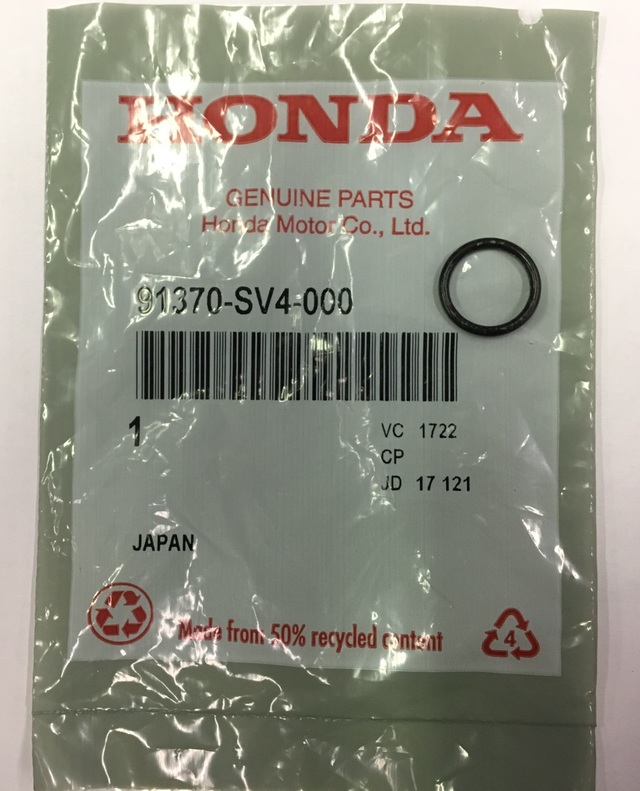1994-2011 Honda O-Ring (14.4X1.9) 91370-SV4-000 | Honda Parts For Less