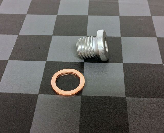 BMW E46 E92 M3 E60 M5 E63 M6 Z3M Z4M Engine Oil Drain Plug W/ Washer