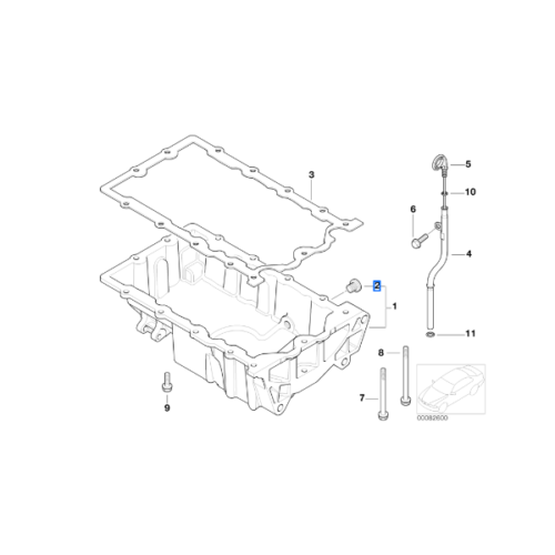 20022008 Mini Cooper Engine Oil Drain Plug 11137513050 The BMW