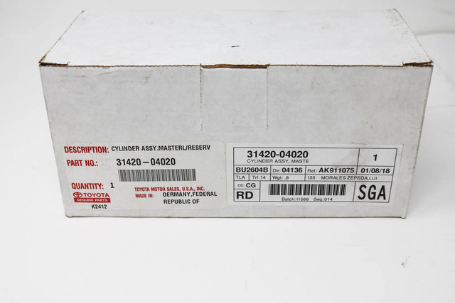 31420-04020 - Master Cylinder 2012-2015 Toyota Tacoma
