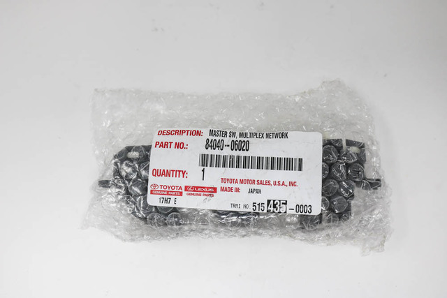 サイズオーダー出来ます。定価より40%OFF。 84040-06020 - Window Switch 2008-2015 Toyota | Longo Toyota Parts