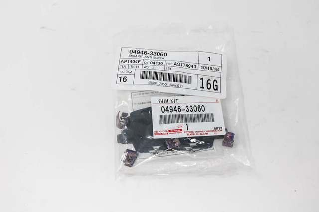 Lexus 04945-33070 Shim Kit, Anti Squeal, Front