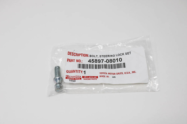 45897-08010 - Steering Lock Fracture Bolt 2009-2025 Toyota