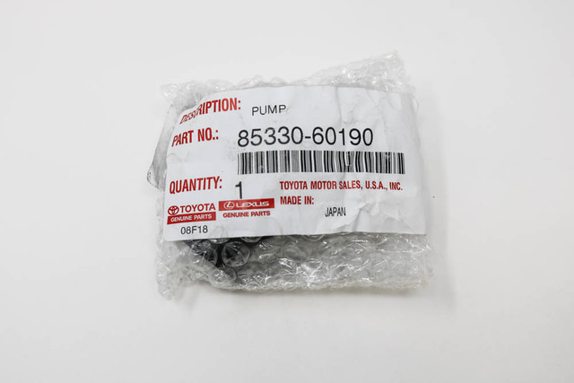 冷凍PS10 ADL40 M30 85330-60160 Toyota OEM Genuine MOTOR & PUMP ASSY, RR WASHER