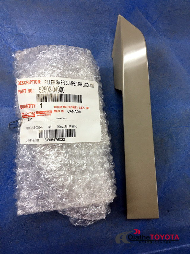 20122015 Toyota Bumper Cover Spacer Panel (Right, Front) 52502