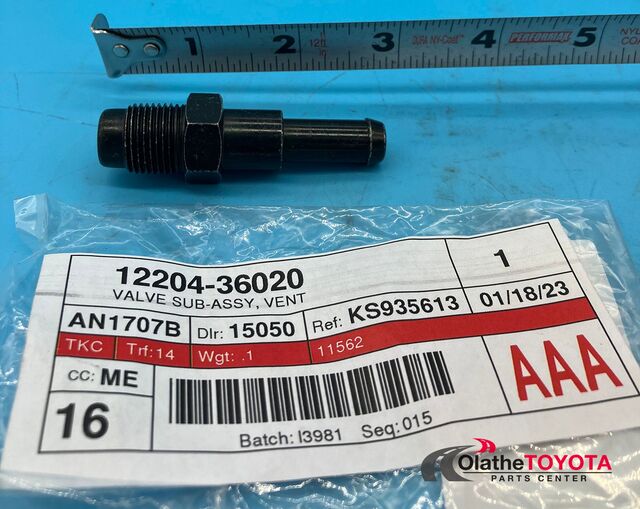 20092019 Toyota PCV Valve 1220436020 Toyota Parts Center