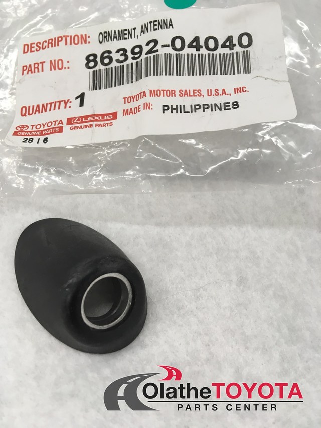 TOYOTA TACOMA ANTENNA BEZEL FITS YEARS 2005-2011 86392-04040 TOYOTA TACOMA ANTENNA BEZEL FITS YEARS 2005-2011 86392-04040