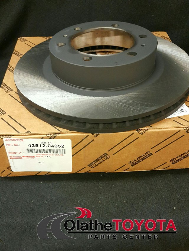 Toyota 43512-04052 Disc Brake Rotor Toyota 43512-04052 Disc Brake Rotor