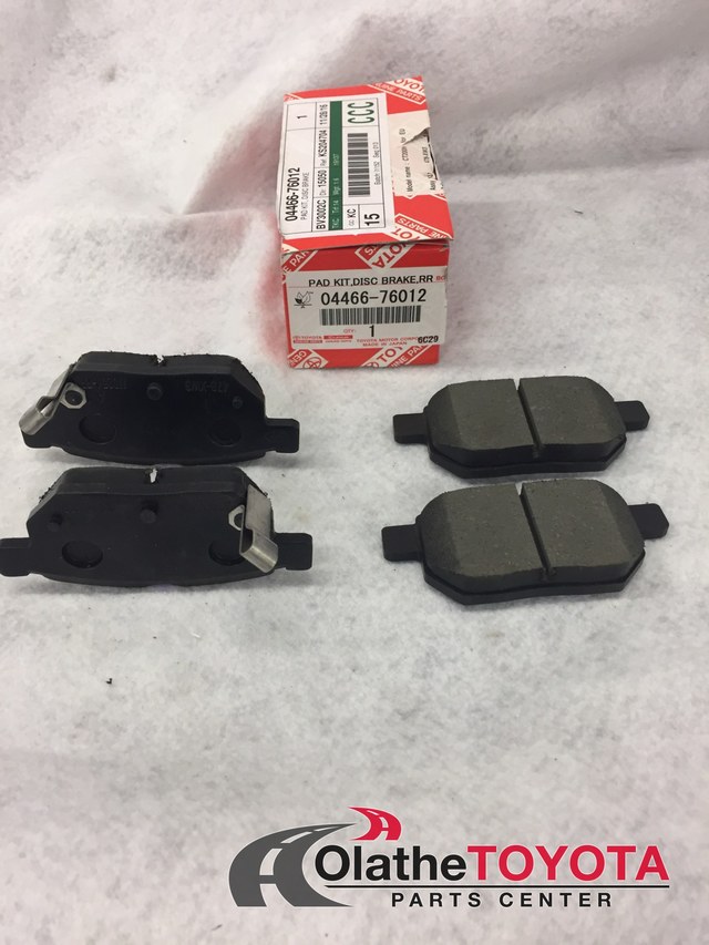 Genuine Toyota Prius Rear Brake Pads OEM 04466-76012 - Fits 2009-2019 Prius & Lexus CT200h - Set Of 4