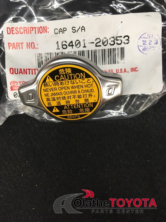 19892017 Toyota Radiator Cap 1640120353 Toyota Parts Center