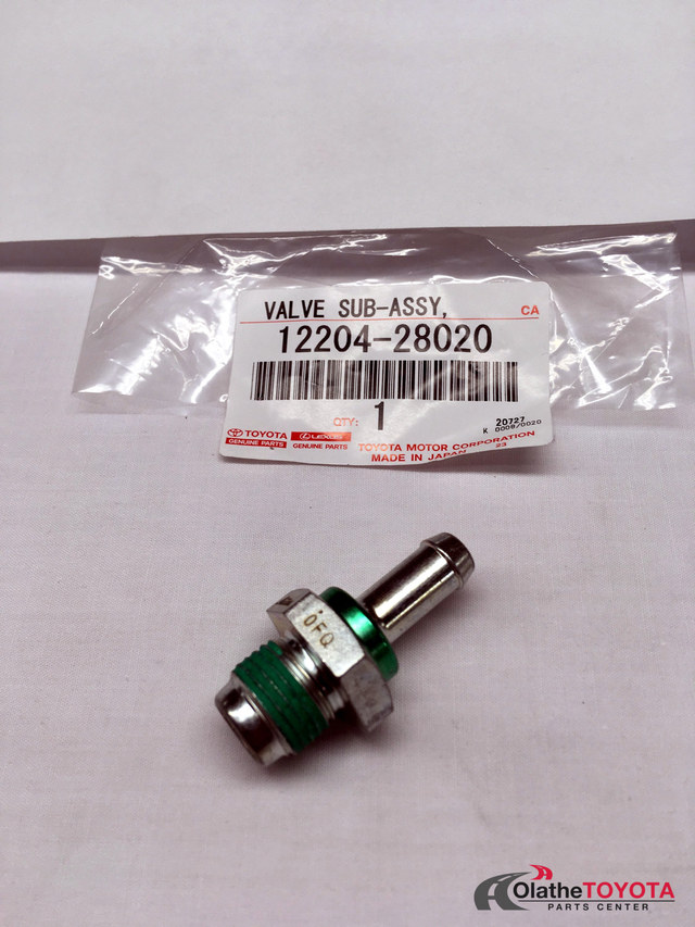 thumbnail image 2 of OEM Toyota PCV Valve 12204-35040 - Genuine Toyota Part - New 2 of 6