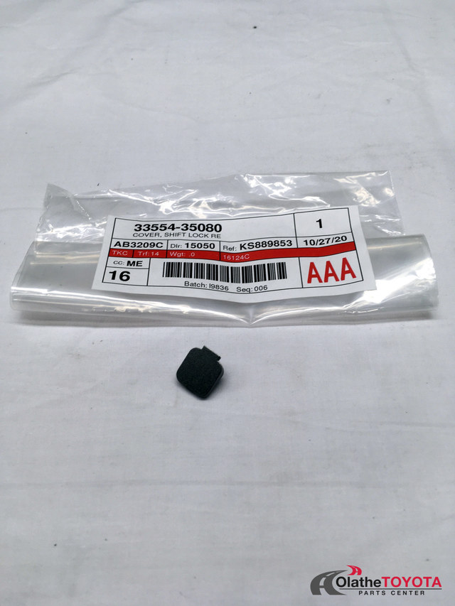 Cover, SHIFT Lock Release Button 3355435080 Toyota Parts Center