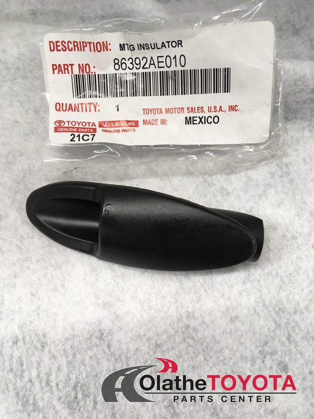 Genuine OEM Toyota Antenna Bezel 86392-AE010 – For 2004-2010 Sienna – Black