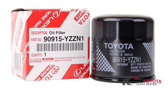 Genuine Toyota Oil Filter 90915-YZZF2 / YZZN1 - With Gasket
