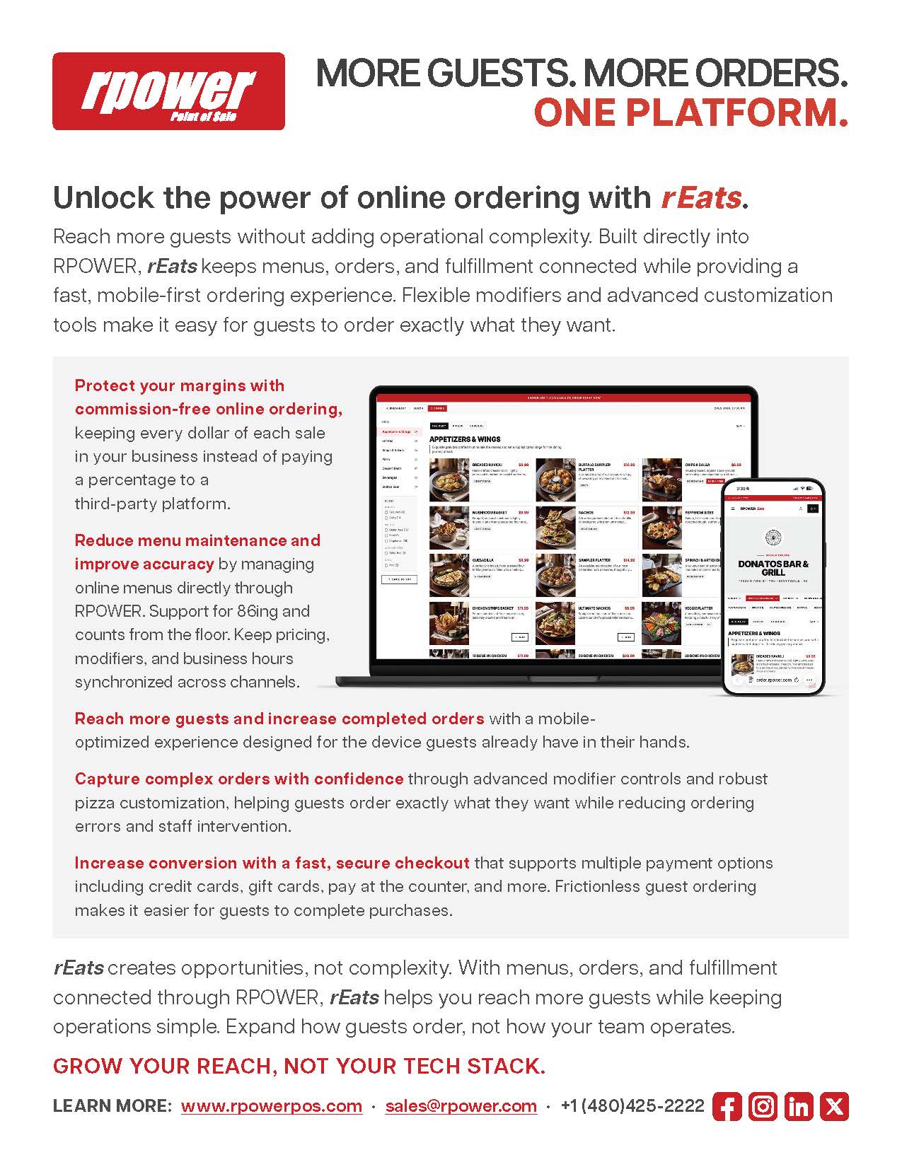 rEats Online Ordering by RPOWER