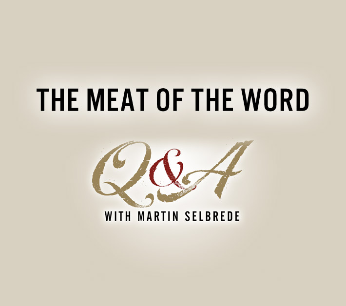 The Meat of the Word Q&A with Martin Selbrede 1