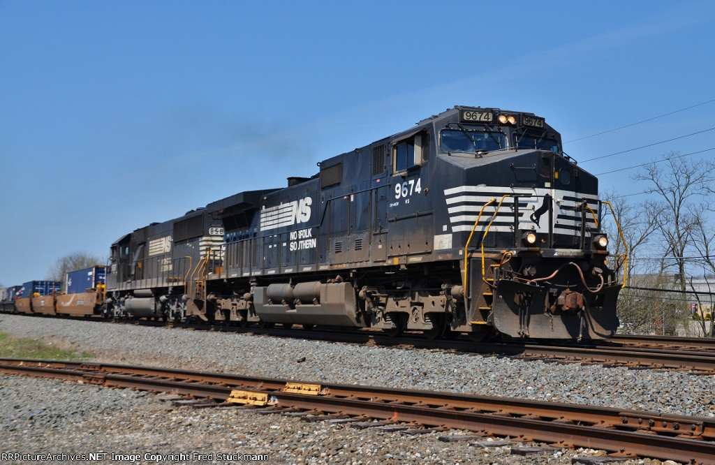 NS 9674 leads east.