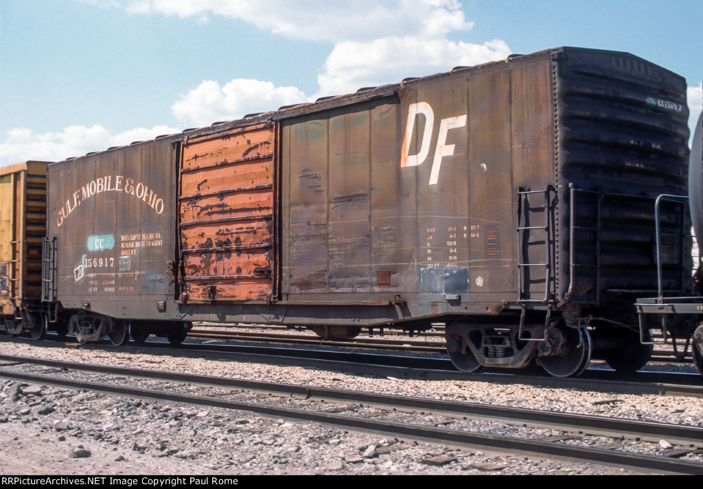 CC 156917, ex GM&O 50-foot Box car at BRC Clearing Yard,
