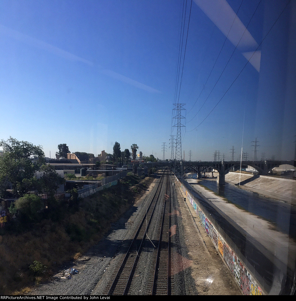 UP tracks viewed from the Gold Line