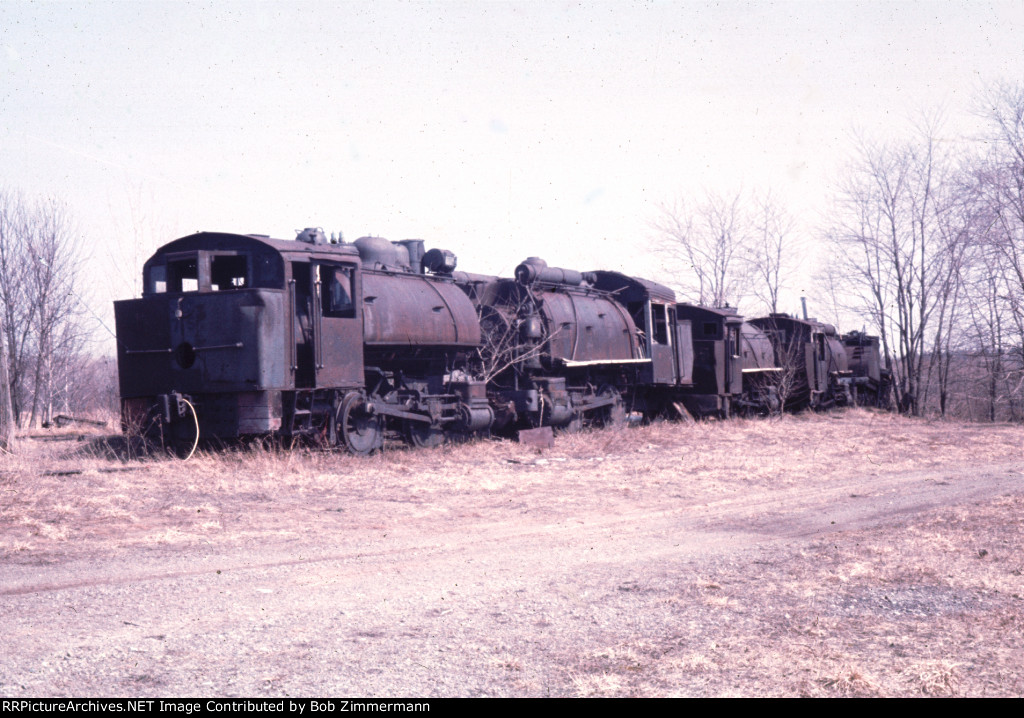 Line of Solvay Process saddle-tank engines
