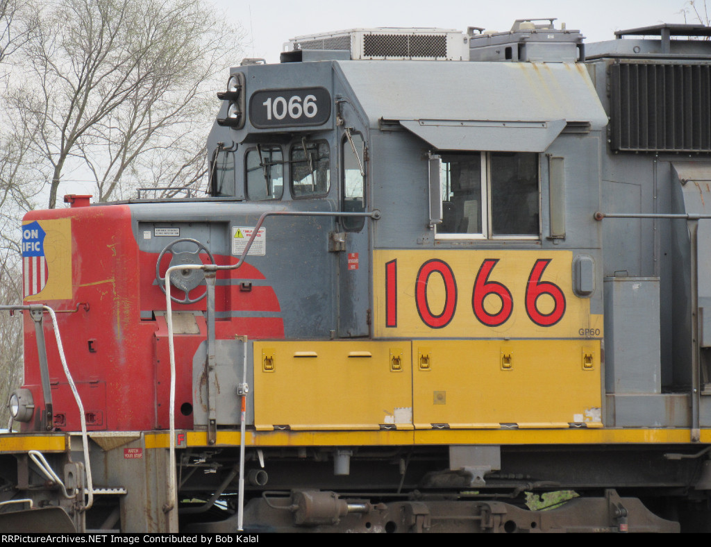 UP 1066 EX SP 9758 GP60 Engine sitting in the Yard