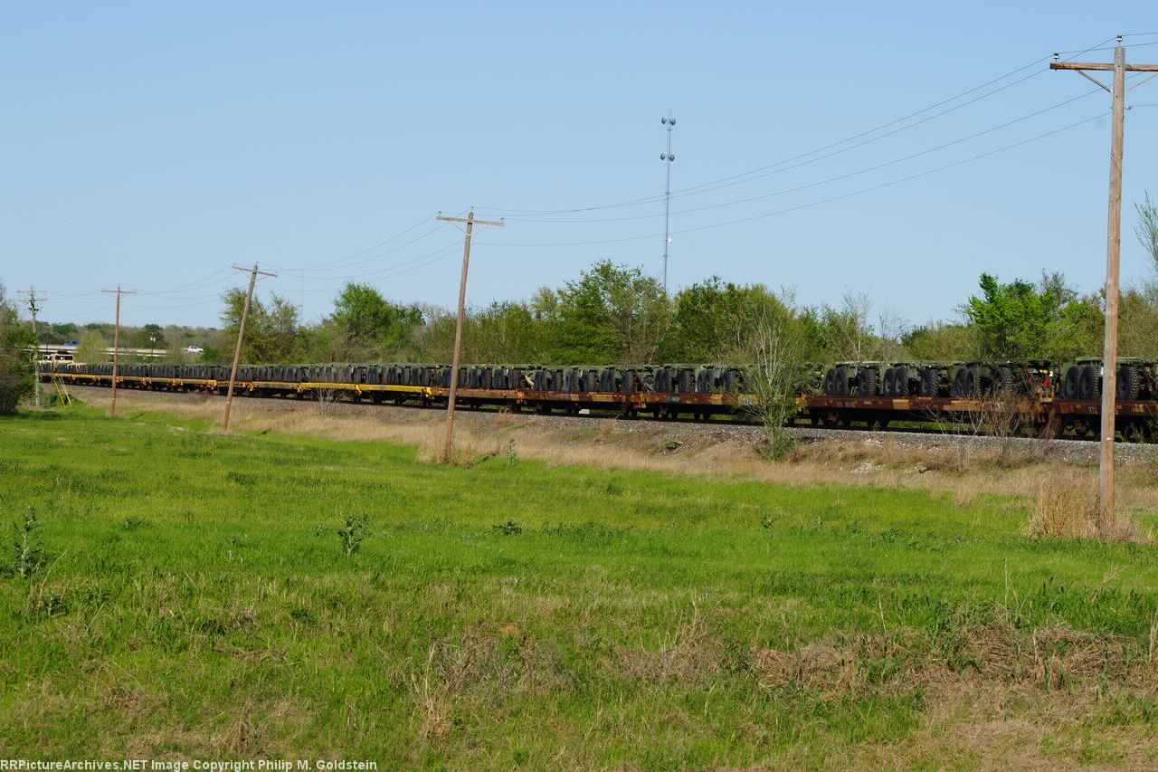 Trailers for the Tank Rack Module System on DODX flats