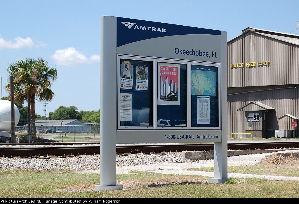 Sign at the Amtrak (AMTK) Platform