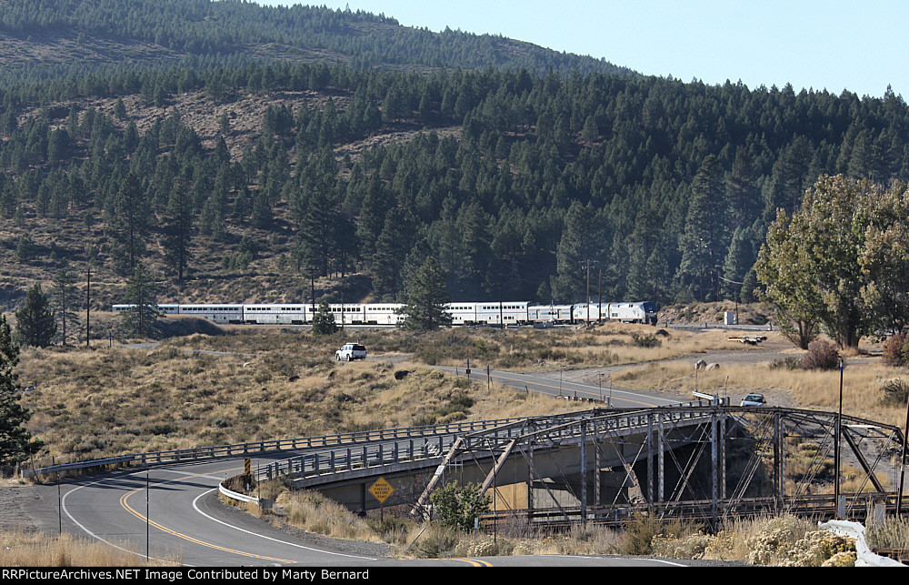 Amtrak 95 and 42 Lead Tr #6, the EB California Zephyr