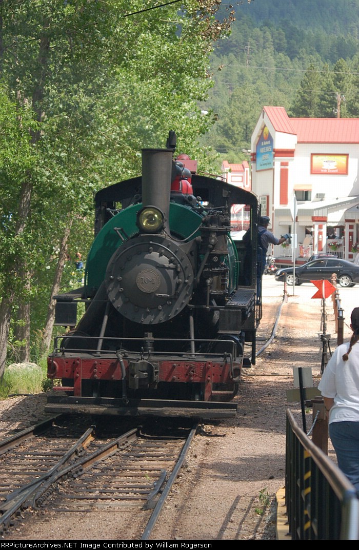Black Hills Central Railroad (BHCR) Baldwin 2-6-2T Steam Locomotive No. 104