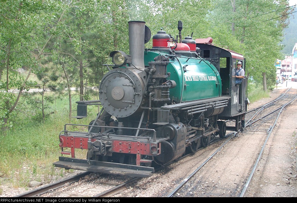 Black Hills Central Railroad (BHCR) Baldwin 2-6-2T Steam Locomotive No. 104