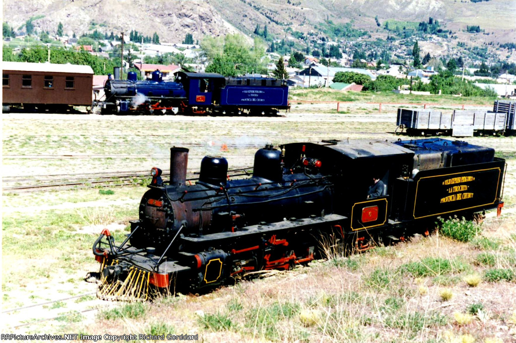 Two steam locos working the yard