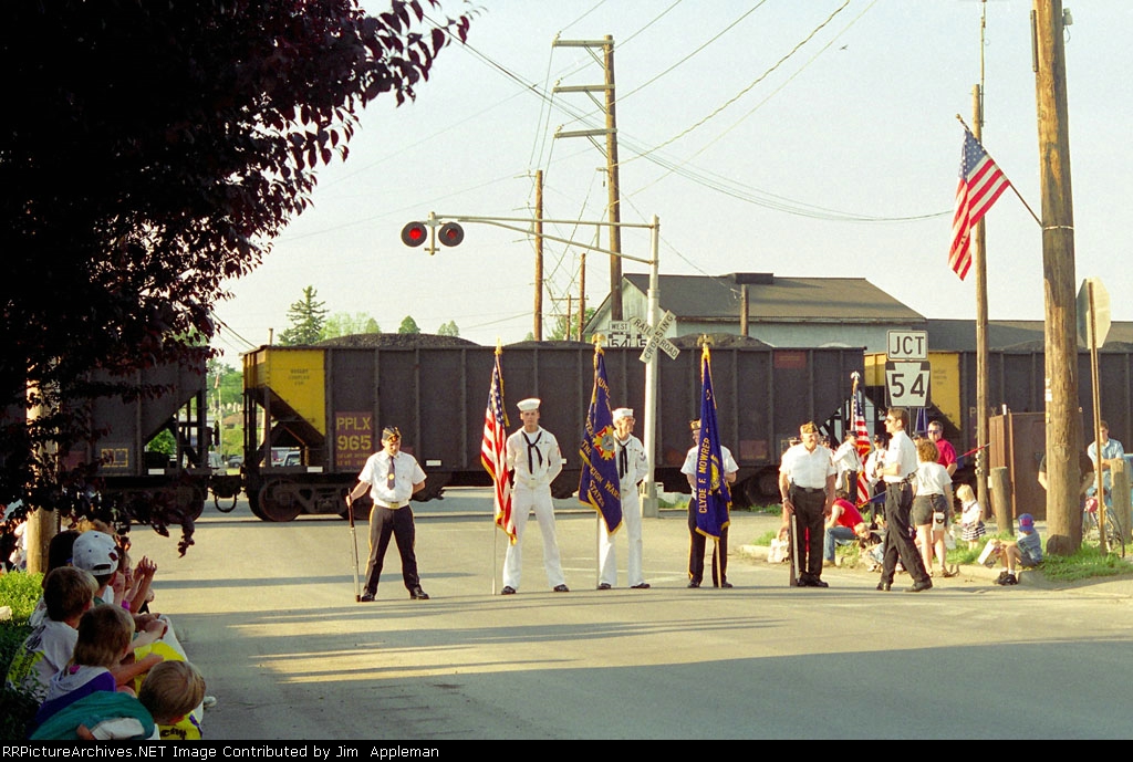Color guard for a coal train?