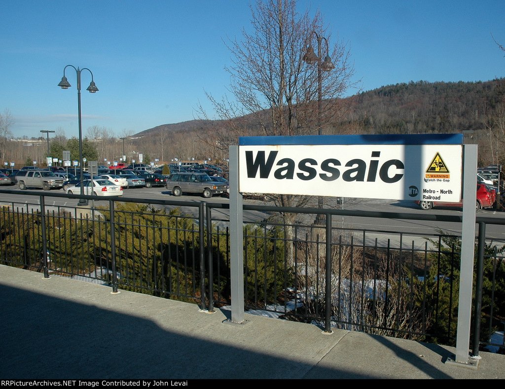 MNR Station Sign and Parking Lot